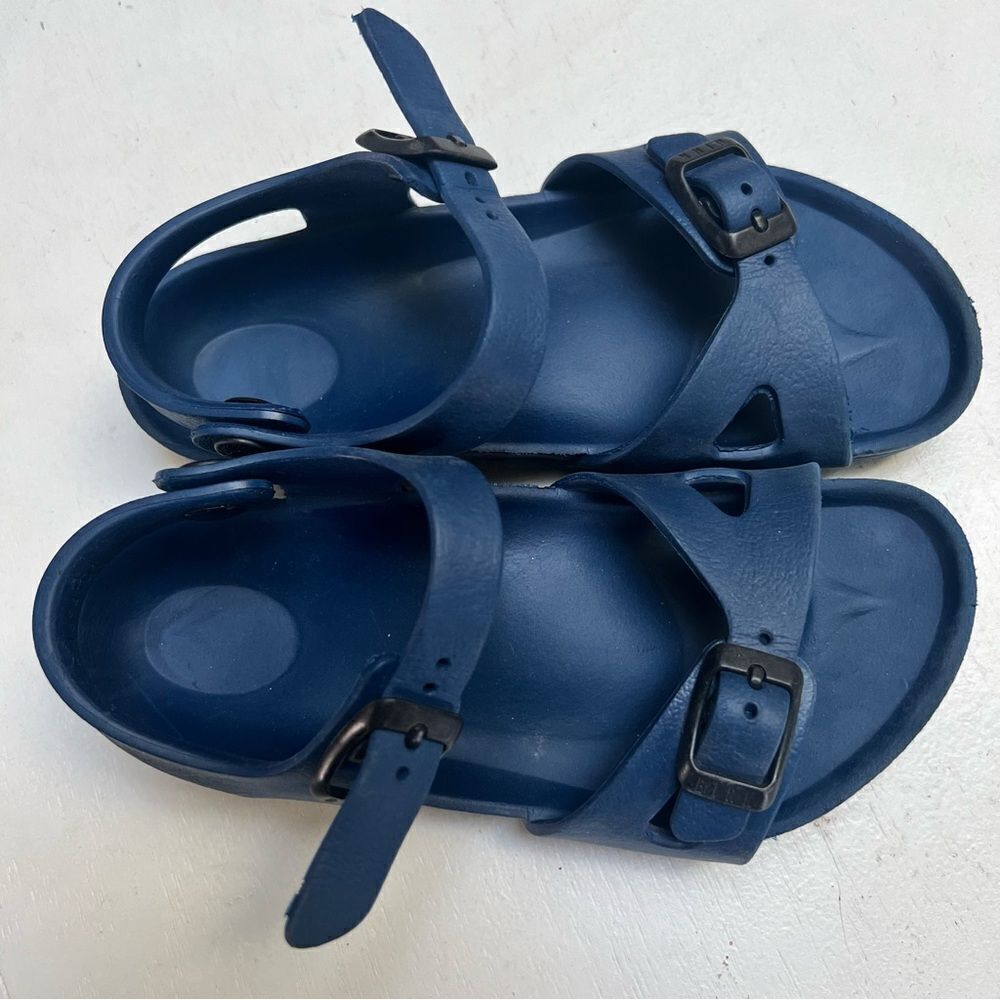 Birkenstock Rio Ankle Strap Sandals Navy Kids Unisex US 11-11.5 / EU 29 EUC